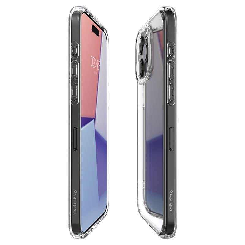 Skaidrus Spigen Crystal Hybrid dėklas iPhone 15 Pro