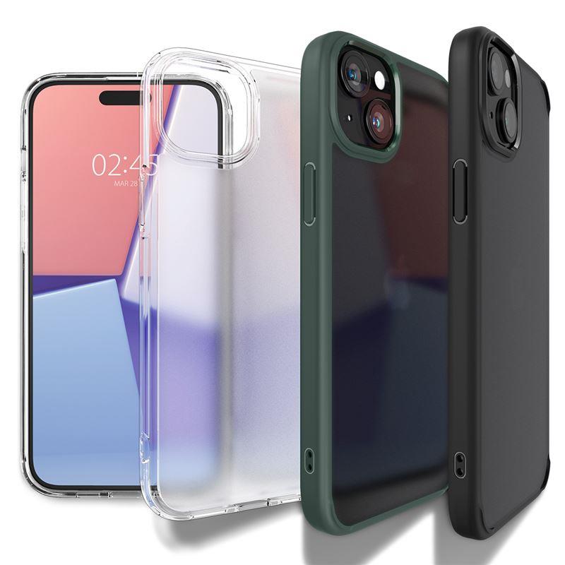 Spigen Crystal Hybrid dėklas iPhone 15 Plus – skaidrus
