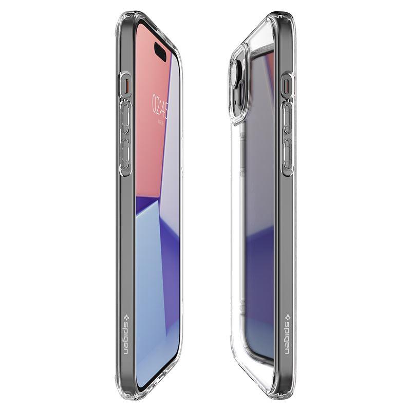 Spigen Crystal Hybrid dėklas iPhone 15 Plus – skaidrus