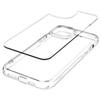 Spigen Crystal Hybrid dėklas iPhone 15 Plus – skaidrus