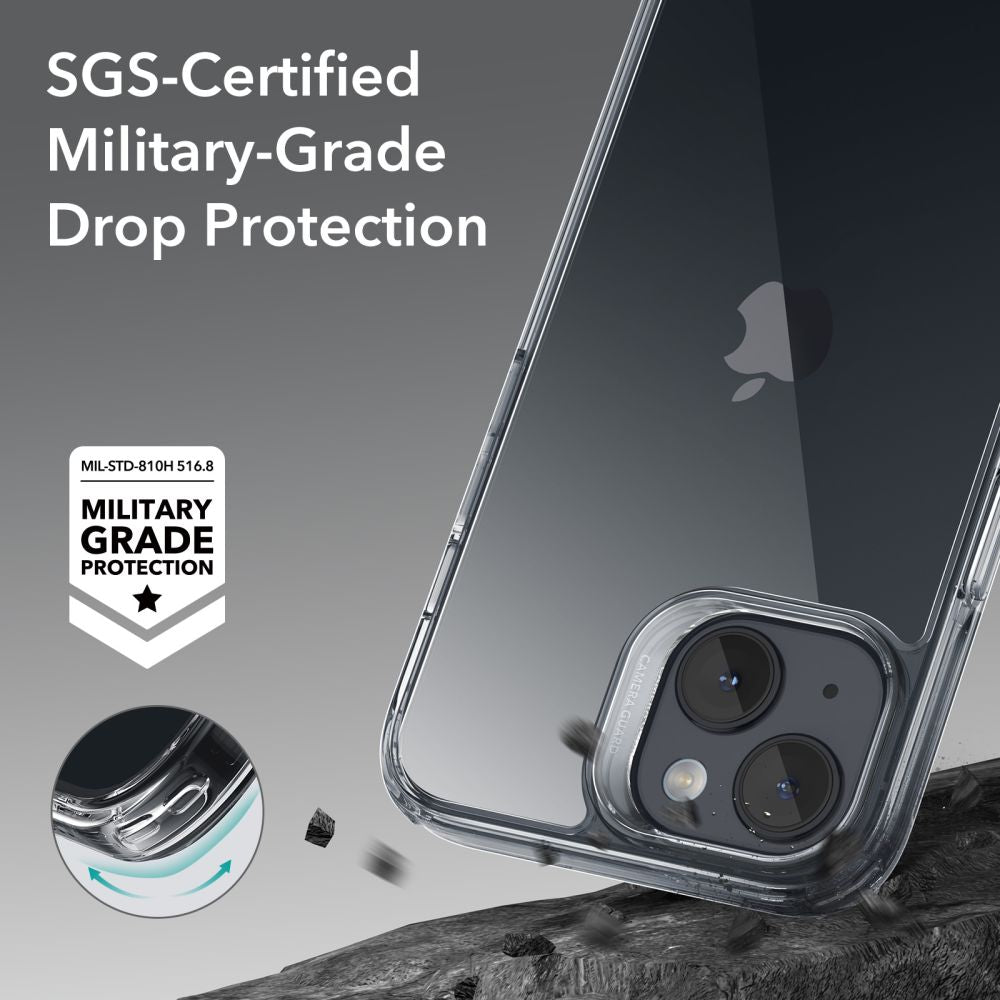 ESR Ice Shield dėklas iPhone 15 Plus – skaidrus -- iPhone 15 Plus