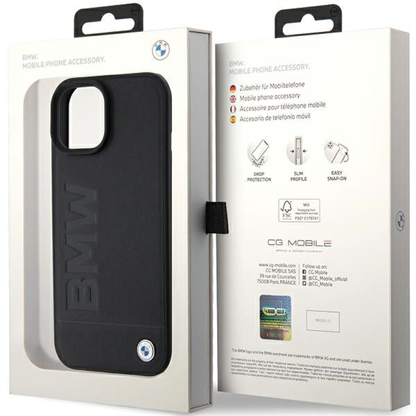 BMW odinis dėklas iPhone 15 Plus – juodas