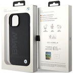 BMW odinis dėklas iPhone 15 – juodas