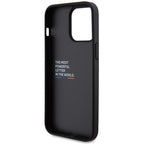 BMW Leather Carbon dėklas iPhone 15 Pro Max – juodas