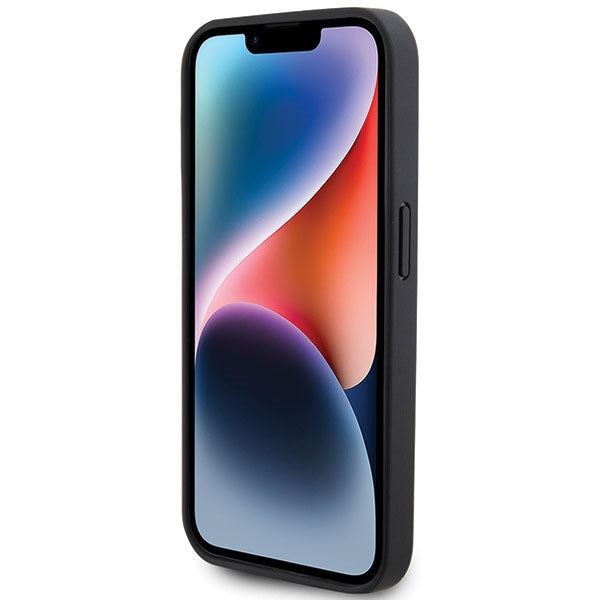 Ferrari siuvinėtas dėklas iPhone 15 Pro – juodas