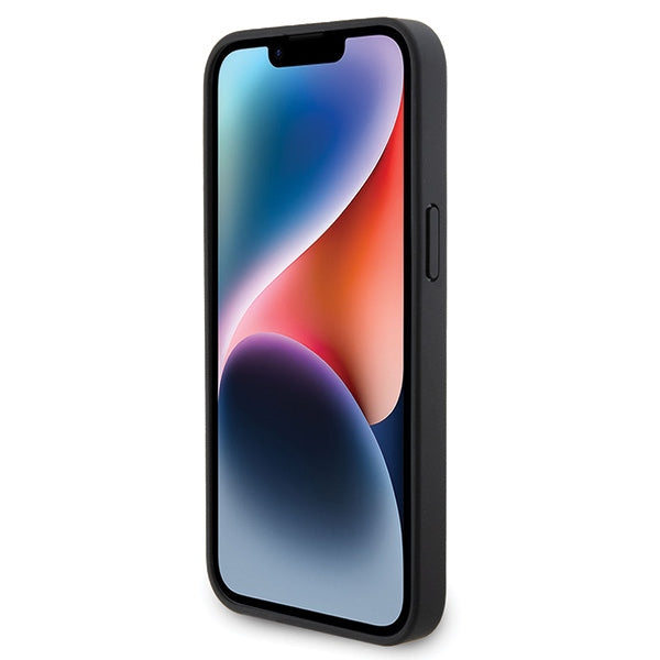 Ferrari dygsniuotas dėklas iPhone 15 Pro Max – juodas -- iPhone 15 Pro Max