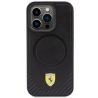 Ferrari MagSafe dėklas iPhone 15 Pro – juodas