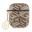 Guess AirPods 1/2 dėklas – rudas, G Cube Charm