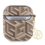 Guess AirPods 1/2 dėklas – rudas, G Cube Charm