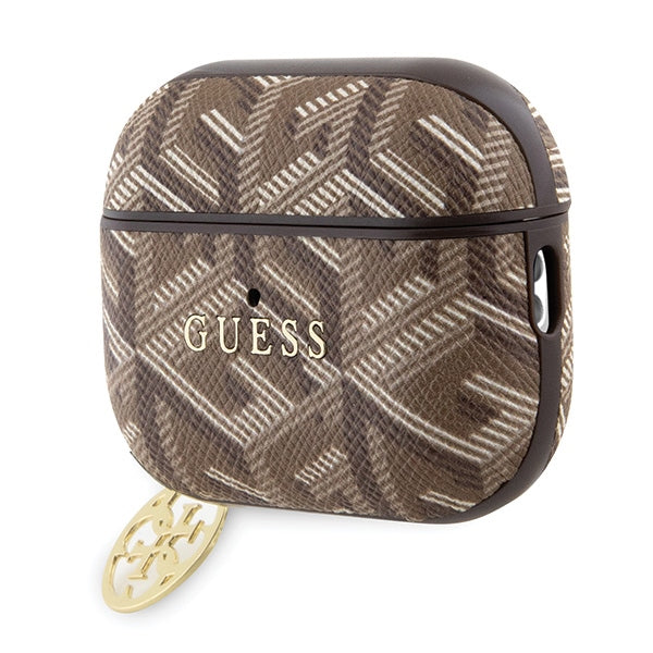 Guess GCube Charm dėklas AirPods Pro 2 – rudas