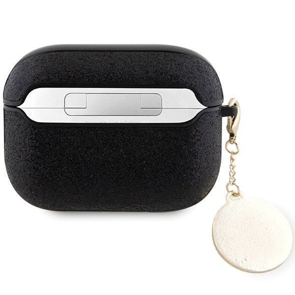 Guess dėklas AirPods Pro 2 – juodas, blizgus su pakabuku