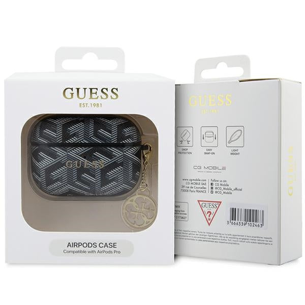 Guess AirPods Pro dėklas – juodas G Cube Charm