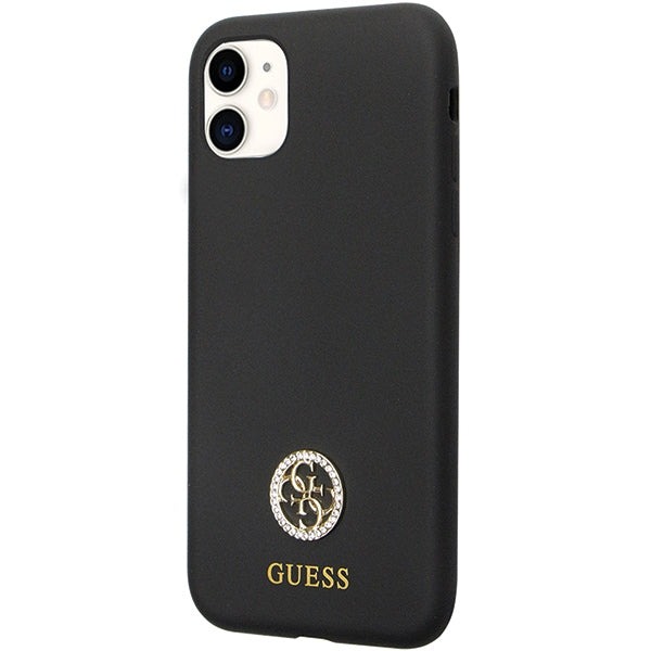 Guess silikoninis dėklas iPhone 11 / XR – juodas -- iPhone 11