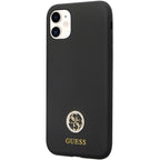 Guess silikoninis dėklas iPhone 11 / XR – juodas -- iPhone 11