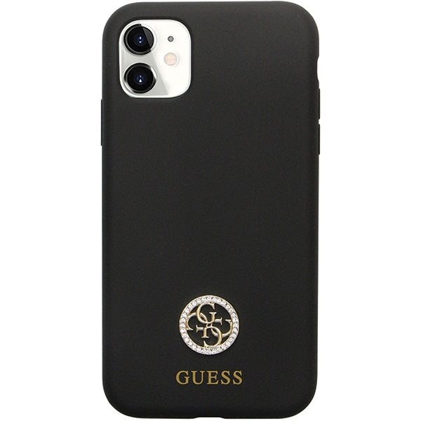 Guess silikoninis dėklas iPhone 11 / XR – juodas -- iPhone 11