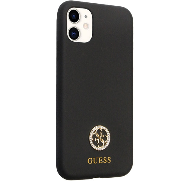 Guess silikoninis dėklas iPhone 11 / XR – juodas -- iPhone 11