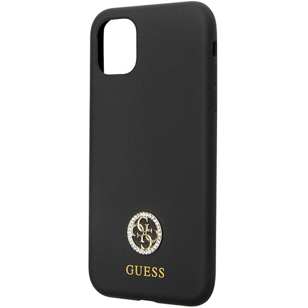 Guess silikoninis dėklas iPhone 11 / XR – juodas -- iPhone 11