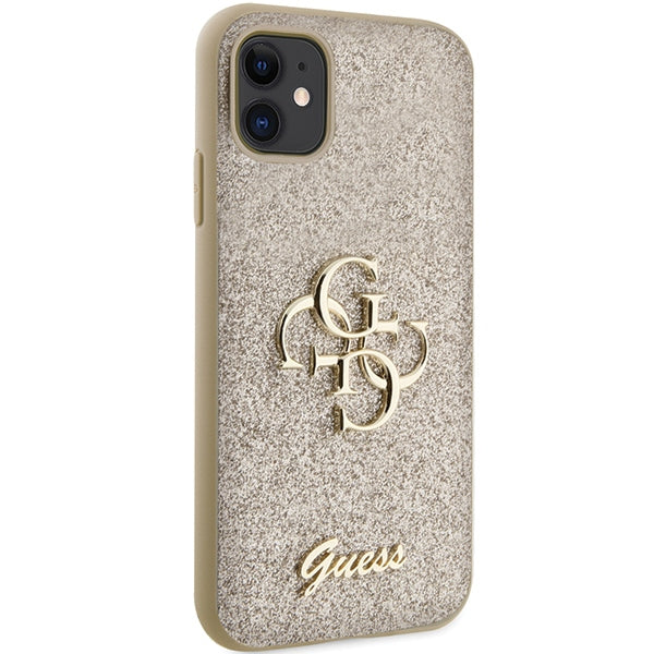 Guess dėklas iPhone 11/XR – auksinis, blizgus 4G -- iPhone 11