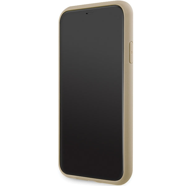 Guess dėklas iPhone 11/XR – auksinis, blizgus 4G -- iPhone 11