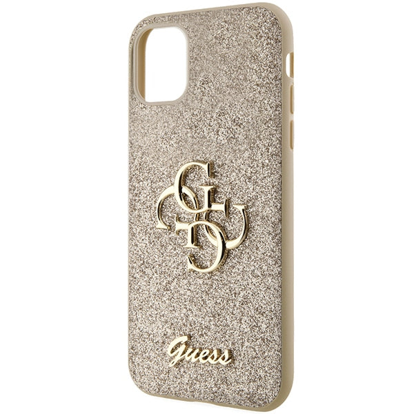 Guess dėklas iPhone 11/XR – auksinis, blizgus 4G -- iPhone 11