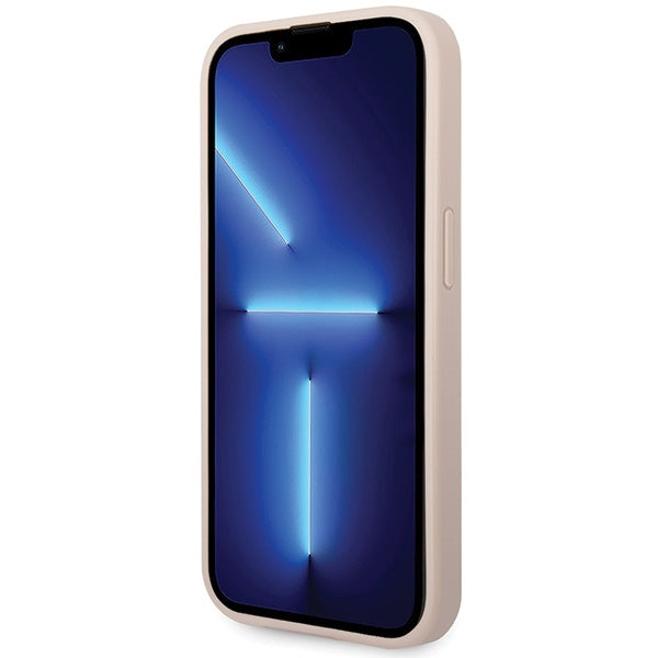 Guess 4G Big Metal Logo dėklas iPhone 15 Pro - rožinis -- iPhone 15 Pro