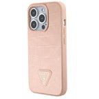 Guess Croco dėklas iPhone 15 Pro – rožinis -- iPhone 15 Pro
