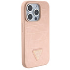 Guess Croco dėklas iPhone 15 Pro – rožinis -- iPhone 15 Pro