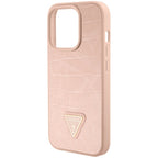 Guess Croco dėklas iPhone 15 Pro – rožinis -- iPhone 15 Pro