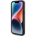Guess dėklas iPhone 15 Pro – geltonas, su kristalais -- iPhone 15 Pro