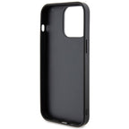 Guess dėklas iPhone 15 Pro – rožinis su kristalais