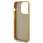 Guess Disco Metal Script dėklas iPhone 15 Pro – auksinis