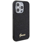 Guess dėklas iPhone 15 Pro – juodas, kristalinis