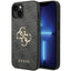 Guess 4G Big Metal Logo iPhone 15 dėklas - Pilkas -- iPhone 15