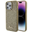 Guess dėklas iPhone 15 Pro Max – auksinis