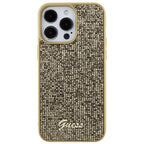Guess dėklas iPhone 15 Pro Max – auksinis