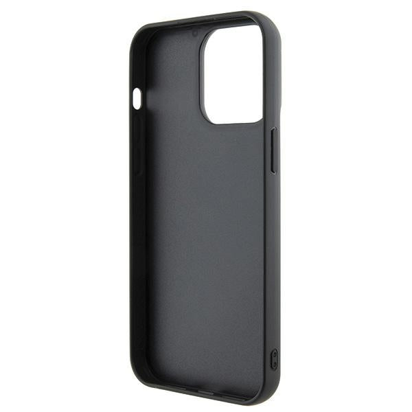 Guess blizgučių dėklas iPhone 15 Pro Max – juodas