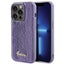 Guess blizgučių dėklas iPhone 15 Pro Max – violetinis