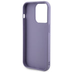 Guess blizgučių dėklas iPhone 15 Pro Max – violetinis