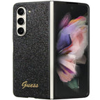 Guess Glitter Script dėklas Samsung Galaxy Z Fold5 – juodas -- Samsung Galaxy Z Fold 5