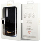 Guess Glitter Script dėklas Samsung Galaxy Z Fold5 – juodas -- Samsung Galaxy Z Fold 5