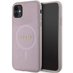 Guess MagSafe dėklas iPhone 11/XR – rožinis -- iPhone 11
