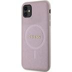 Guess MagSafe dėklas iPhone 11/XR – rožinis -- iPhone 11