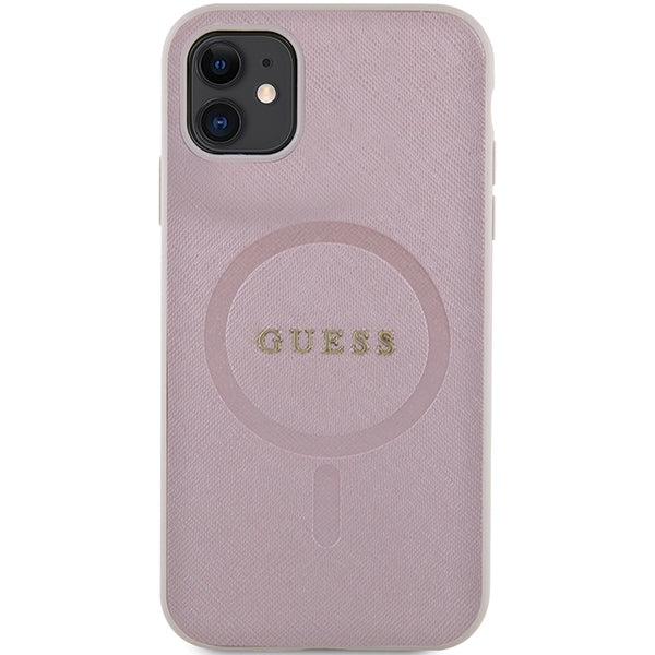 Guess MagSafe dėklas iPhone 11/XR – rožinis -- iPhone 11