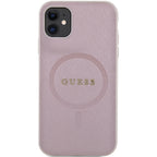 Guess MagSafe dėklas iPhone 11/XR – rožinis -- iPhone 11