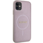 Guess MagSafe dėklas iPhone 11/XR – rožinis -- iPhone 11