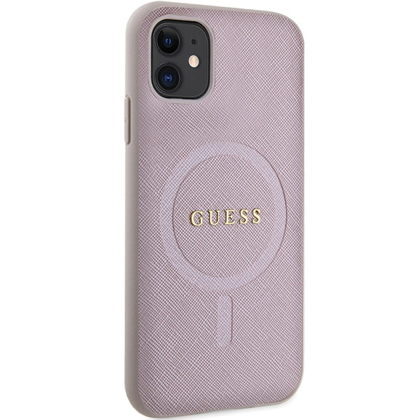 Guess MagSafe dėklas iPhone 11/XR – rožinis -- iPhone 11