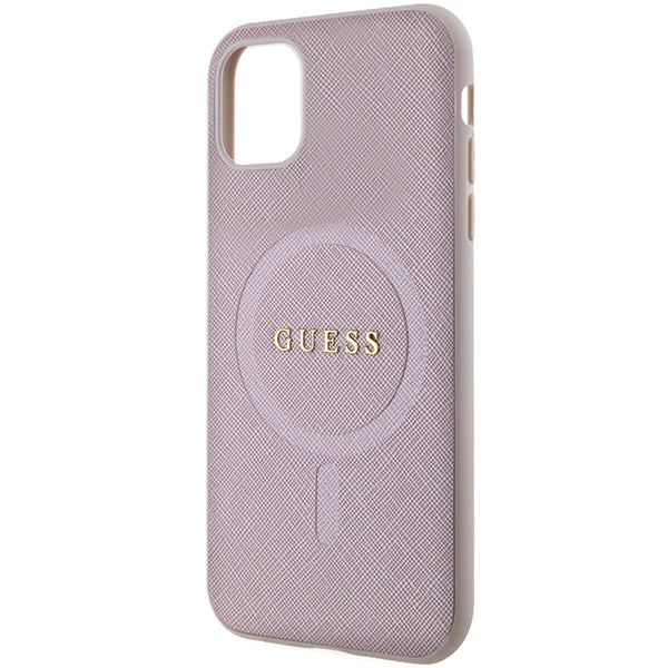 Guess MagSafe dėklas iPhone 11/XR – rožinis -- iPhone 11