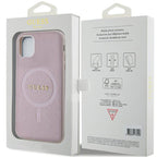Guess MagSafe dėklas iPhone 11/XR – rožinis -- iPhone 11