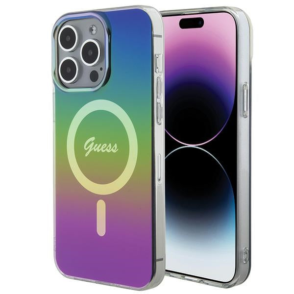 Guess MagSafe dėklas iPhone 15 Pro – juodas