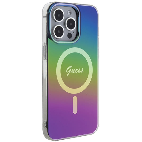 Guess MagSafe dėklas iPhone 15 Pro – juodas